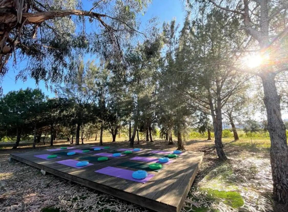 Glamping On Organic Yoga Farm With Natural Swimming Pool Near Beach Moncarapacho Exterior foto